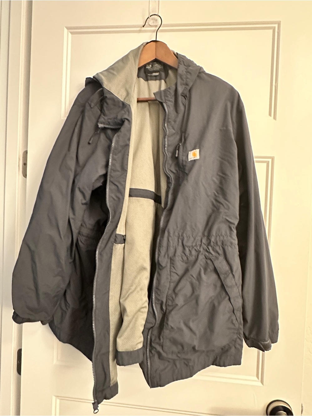 Carhartt Women's Gray Hooded Work Jacket